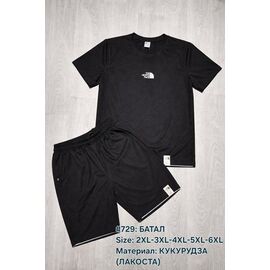 Костюм чоловічий 729 black р.2XL-6XL "Essa" недорого оптом від прямого постачальника