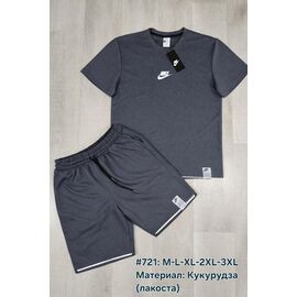 Костюм чоловічий 721 d.grey р.M-3XL "Essa" недорого оптом від прямого постачальника