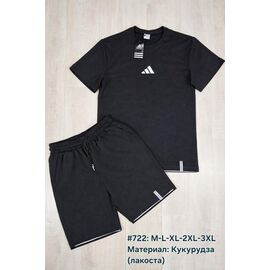 Костюм чоловічий 722 black р.M-3XL "Essa" недорого оптом від прямого постачальника