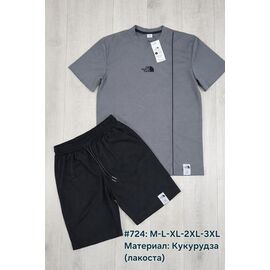 Костюм чоловічий 724 d.grey р.M-3XL "Essa" недорого оптом від прямого постачальника