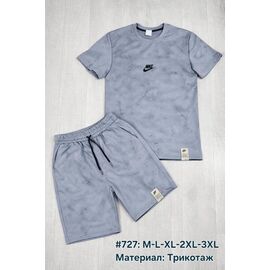 Костюм чоловічий 727 grey р.M-3XL "Essa" недорого оптом від прямого постачальника