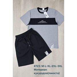 Костюм чоловічий 723 grey р.M-3XL "Essa" недорого оптом від прямого постачальника