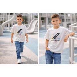 футболка дитяча на хлопчика M809 l.grey р.6-10 "Major" недорого оптом від прямого постачальника