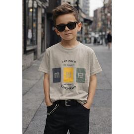 футболка дитяча на хлопчика M813 beige р.6-10 "Major" недорого оптом від прямого постачальника