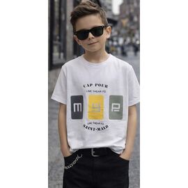 футболка дитяча на хлопчика M815 white р.6-10 "Major" недорого оптом від прямого постачальника