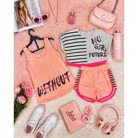 Костюм дитячий на дівчинку 3134 peach-l.grey р.9-12 "Major" недорого оптом від прямого постачальника