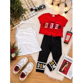 Костюм дитячий на дівчинку 14438 red р.9-12 "Major" недорого оптом від прямого постачальника