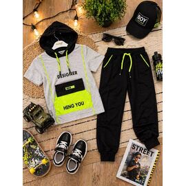 Костюм дитячий на хлопчика 6558 l.grey р.6-9 "Major" недорого оптом від прямого постачальника