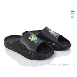 Шльопанці чоловічі пляжні Літо 1001 герб чорний (6 пар р.41-46) "Golden Lion" недорого оптом від прямого постачальника