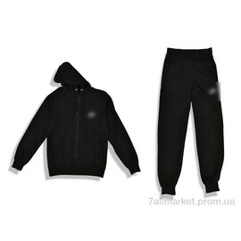 Спортивний костюм чоловічий Весна/осінь 001 black (5 шт. р.сітка48-56) "Денис спорт" недорого оптом від прямого постачальника