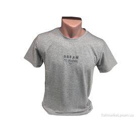 Футболка чоловіча Літо C007 сірий меланж (4 шт. р.сіткаM-2XL) "TurkishBrend" недорого оптом від прямого постачальника