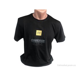 Футболка чоловіча Літо C008-Б чорний (4 шт. р.сітка3XL-6XL) "TurkishBrend" недорого оптом від прямого постачальника
