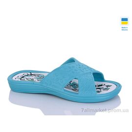 Шльопанці жіночі полегшені Літо Роксол Ж750 бірюзовий (8 пар р.37-40) "Progress" недорого оптом від прямого постачальника