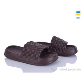 Шльопанці жіночі полегшені Літо 2001 коричневий (6 пар р.36-41) "Golden Lion" недорого оптом від прямого постачальника