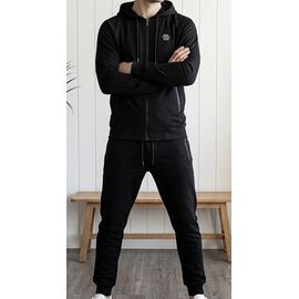 Костюм спортивний чоловічий S765 black р.46-54 "Shoptime" недорого оптом від прямого постачальника