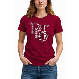 Фотография Футболка женская AL142 wine р.M-3XL "Алия" недорого оптом от прямого поставщика