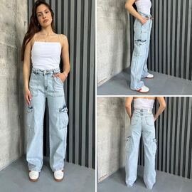 Джинси жіночі TB132 l.blue р.25-30 "i8denim Women" недорого оптом від прямого постачальника