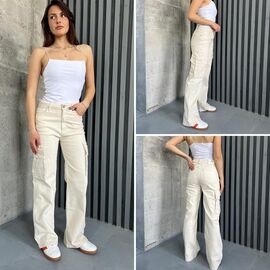 Джинси жіночі TB133 beige р.25-30 "i8denim Women" недорого оптом від прямого постачальника