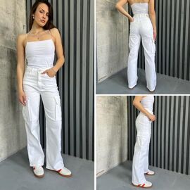 Джинси жіночі TB134 white р.25-30 "i8denim Women" недорого оптом від прямого постачальника