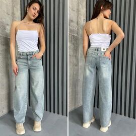 Джинси жіночі TB144 l.blue р.25-30 "i8denim Women" недорого оптом від прямого постачальника
