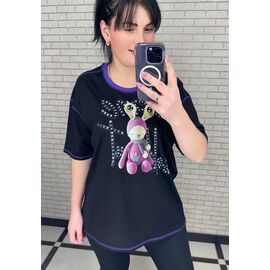 футболка жіноча 250104 black р.S-L "PULSE" недорого оптом від прямого постачальника