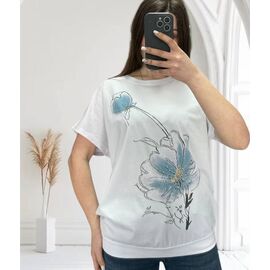 футболка жіноча 25025 white р.46-52 "PULSE" недорого оптом від прямого постачальника