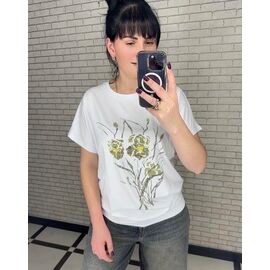 футболка жіноча 25026 white р.M-2XL "PULSE" недорого оптом від прямого постачальника