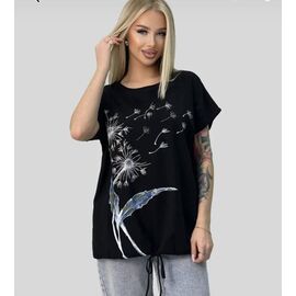 футболка жіноча 25038 black р.52-54 "PULSE" недорого оптом від прямого постачальника