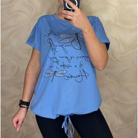 футболка жіноча 25306 l.blue р.52-56 "PULSE" недорого оптом від прямого постачальника