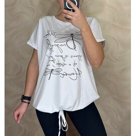 футболка жіноча 25306 white р.52-56 "PULSE" недорого оптом від прямого постачальника