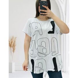 футболка жіноча 25311 white р.L-2XL "PULSE" недорого оптом від прямого постачальника