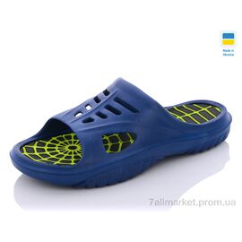 Шльопанці чоловічі пляжні Літо Роксол м. 210 синий (8 пар р.40-45) "Progress" недорого оптом від прямого постачальника