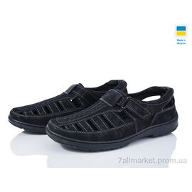 Туфлі чоловічі стильні Літо 30 чорний (8 пар р.41-45) "Paolla" недорого оптом від прямого постачальника