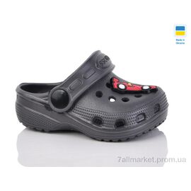 Фотография Кроксы детские летние Лето H1 сірий (6 пар р.18-23) "Lot Shoes" недорого оптом от прямого поставщика