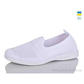 Сліпони жіночі тканинні Літо 713 білий (10 пар р.36-40) "Lot Shoes" недорого оптом від прямого постачальника
