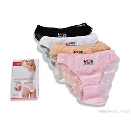 Фотография Трусы Весна/осень QG3593 mix (8 шт. р.сетка M-2XL) "Textile" недорого оптом от прямого поставщика