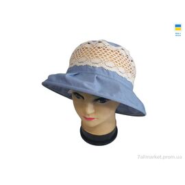 Фотография Шляпа женская Лето 0789 блакитний (4 шт. р.сетка 56-60) "Mabi" недорого оптом от прямого поставщика