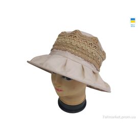 Фотография Шляпа женская Лето 0786 бежевий (4 шт. р.сетка 56-60) "Mabi" недорого оптом от прямого поставщика