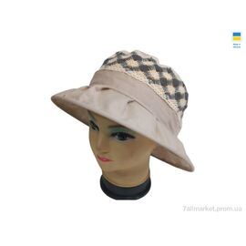 Фотография Шляпа женская Лето 0785 бежевий (4 шт. р.сетка 56-60) "Mabi" недорого оптом от прямого поставщика