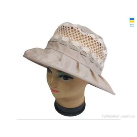 Фотография Шляпа женская Лето 0782 бежевий (4 шт. р.сетка 56-60) "Mabi" недорого оптом от прямого поставщика