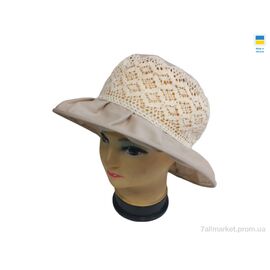 Фотография Шляпа женская Лето 0781 бежевий (4 шт. р.сетка 56-60) "Mabi" недорого оптом от прямого поставщика