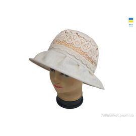 Фотография Шляпа женская Лето 0779 бежевий (4 шт. р.сетка 56-60) "Mabi" недорого оптом от прямого поставщика