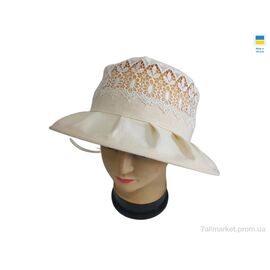 Фотография Шляпа женская Лето 0777 бежевий (4 шт. р.сетка 56-60) "Mabi" недорого оптом от прямого поставщика