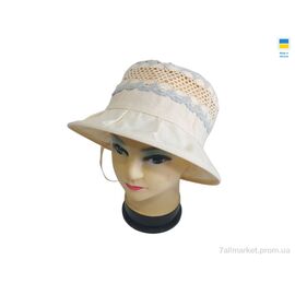 Фотография Шляпа женская Лето 0775 бежевий (4 шт. р.сетка 56-60) "Mabi" недорого оптом от прямого поставщика