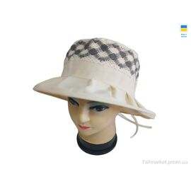 Фотография Шляпа женская Лето 0772 бежевий (4 шт. р.сетка 56-60) "Mabi" недорого оптом от прямого поставщика