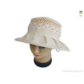 Фотография Шляпа женская Лето 0771 бежевий (4 шт. р.сетка 56-60) "Mabi" недорого оптом от прямого поставщика