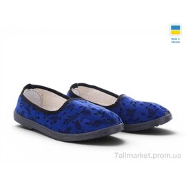 Тапки жіночі для будинку Весна/осінь Листок синій (7 пар р.37-41) "Rai shoes" недорого оптом від прямого постачальника