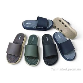Фотография Шлепки мужские пляжные Лето XR15 mix (12 пар р.40-45) "Rai shoes" недорого оптом от прямого поставщика