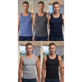 Майка чоловіча 1111 blue р.48-56 "Imlion" недорого оптом від прямого постачальника