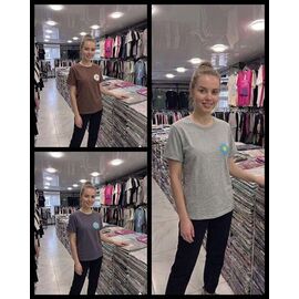 футболка жіноча 3420-3 brown р.46-54 "Imlion" недорого оптом від прямого постачальника